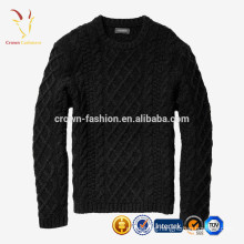 wholesale Cable Knitted Sweater Men's 100% Pure Cashmere Knitwear